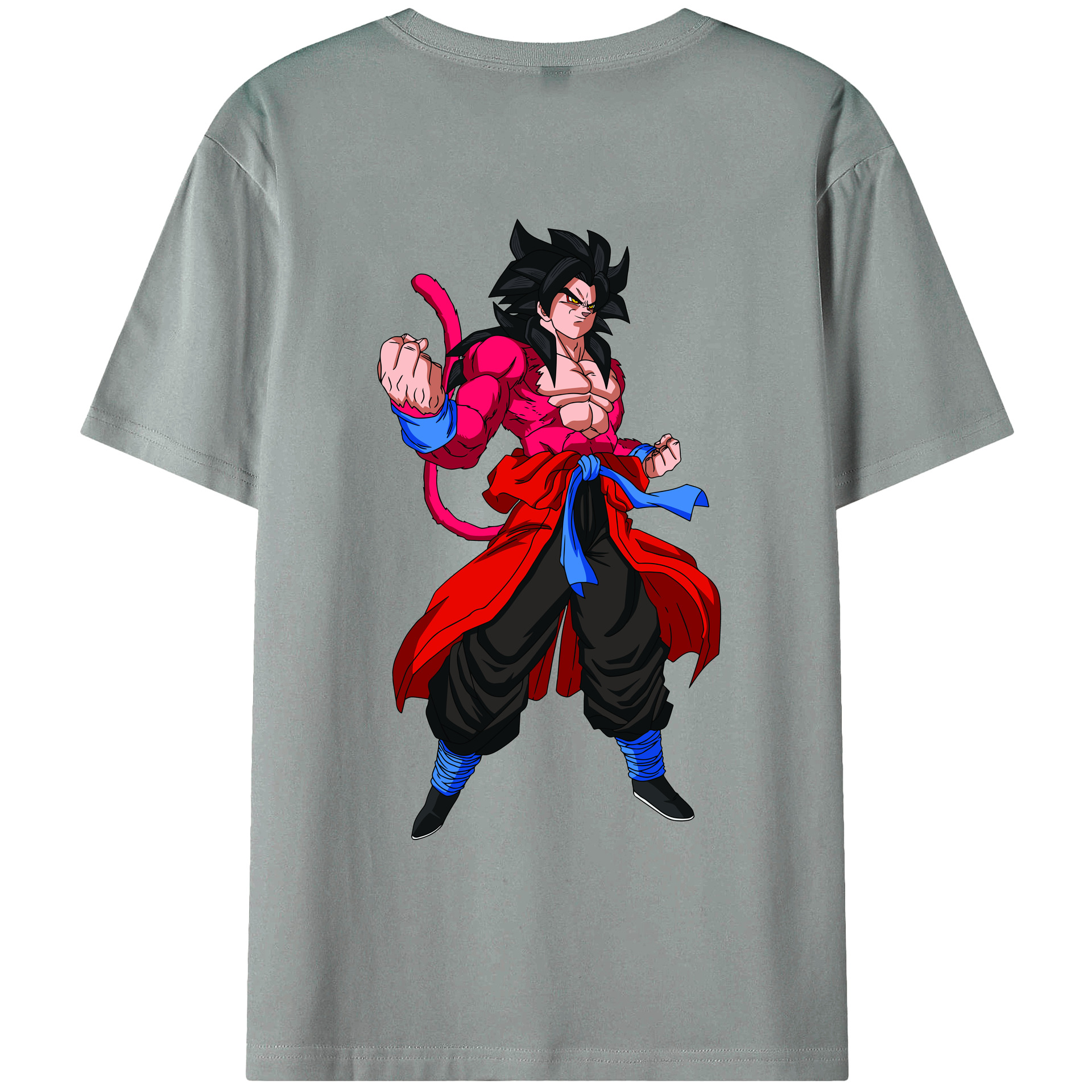 （画像用） ドラゴンボール 孫悟空（そん ごくう）Son Goku カカロット DRAGON BALL Kakarotto 綿100％ メンズ半袖Tシャツ（バックプリント） 通気性